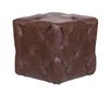 Дизайнерский пуф Amrit Brown Leather