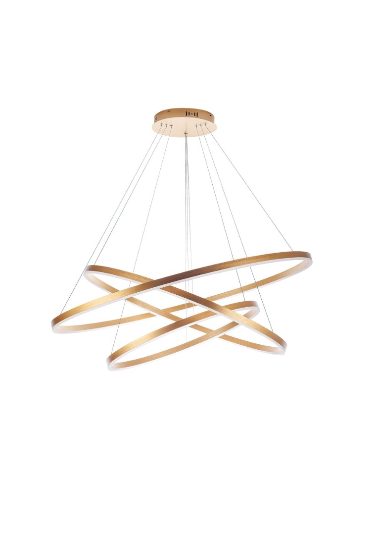 Люстра Orblaze 3 rings 600 gold