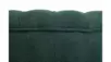 Низкое кресло ракушка Pearl зеленый Boucle на черных ножках