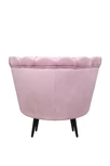 Кресло ракушка Pearl Pink на черных ножках