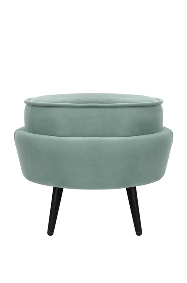Пуф Pearl Adorn Green на черных ножках