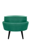 Пуф Pearl Adorn Green V2 на черных ножках
