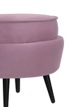 Пуф Pearl Adorn Pink на черных ножках