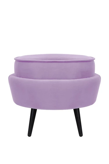 Пуф Pearl Adorn Purple на черных ножках