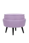 Пуф Pearl Adorn Purple на черных ножках