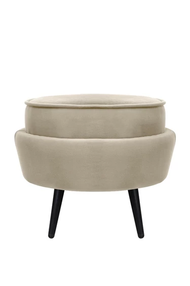 Пуф Pearl Adorn Taupe на черных ножках