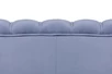 Диван ракушка Pearl Double Blue на черных ножках