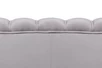 Диван ракушка Pearl Double Grey на черных ножках