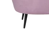 Дизайнерский двухместный диван Pearl Double Pink на черных ножках