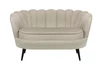 Дизайнерский диван Pearl Double Taupe на черных ножках