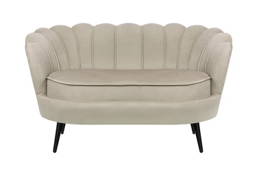 Дизайнерский диван Pearl Double Taupe на черных ножках