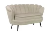 Дизайнерский диван Pearl Double Taupe на черных ножках