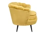 Дизайнерский диван Pearl Double Yellow на черных ножках