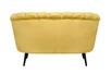 Дизайнерский диван Pearl Double Yellow на черных ножках