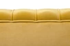 Дизайнерский диван Pearl Double Yellow на черных ножках