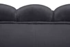 Диван ракушка для гостиниц Pearl Triple Black на черных ножках