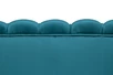 Диван для гостиниц Pearl Triple Marine Velvet на черных ножках