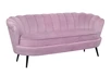 Диван ракушка Pearl Triple Pink на черных ножках