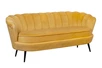 Дизайнерский диван Pearl Triple Yellow на черных ножках