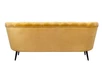 Дизайнерский диван Pearl Triple Yellow на черных ножках