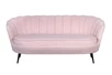 Дизайнерский диван Pearl Triple Pink на черных ножках