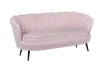 Дизайнерский диван Pearl Triple Pink на черных ножках