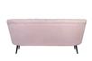 Дизайнерский диван Pearl Triple Pink на черных ножках