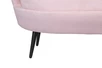 Дизайнерский диван Pearl Triple Pink на черных ножках