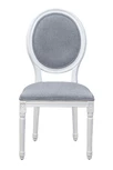 Стул с круглой спинкой Volker oak Grey and White