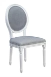 Стул с круглой спинкой Volker oak Grey and White