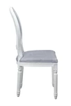 Стул с круглой спинкой Volker oak Grey and White