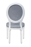 Стул с круглой спинкой Volker oak Grey and White
