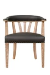 Стул в стиле ретро Tanner Genuine Brown Leather