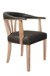 Стул в стиле ретро Tanner Genuine Brown Leather