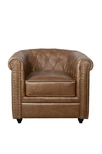 Кожаное кресло Karo Brown leather