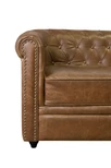 Кожаный диван лофт Karo Brown leather 3S