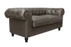 Диван из коричневой кожи Chesterfield Brown Leather 2S