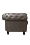 Диван из коричневой кожи Chesterfield Brown Leather 2S