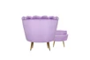 Кресло с пуфом ракушка Pearl Purple