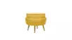Кресло с пуфом ракушка Pearl Yellow