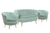 Комплект кресел и дивана ракушка Pearl Double Green