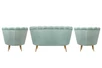 Комплект кресел и дивана ракушка Pearl Double Green