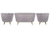 Комплект кресел и дивана ракушка Pearl Double Grey