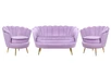 Комплект кресел и дивана ракушка Pearl Double Purple