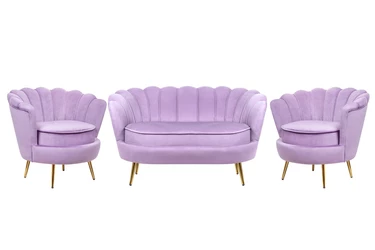 Комплект кресел и дивана ракушка Pearl Double Purple