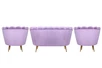 Комплект кресел и дивана ракушка Pearl Double Purple