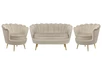 Комплект кресел и дивана ракушка Pearl Double Taupe