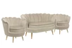 Комплект кресел и дивана ракушка Pearl Double Taupe