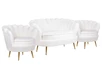 Комплект кресел и дивана ракушка Pearl Double White Boucle