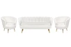Комплект кресел и дивана ракушка Pearl Triple Beige